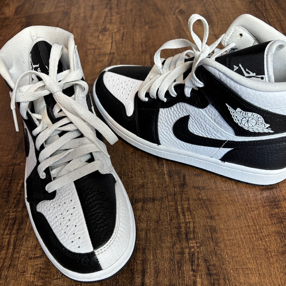 Nike Air Jordan 1 Mid SE 'Homage' White/Black DR0501-101 Women's Size 7